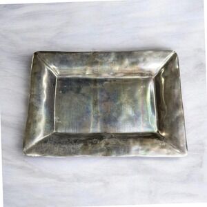 Beatriz Ball Aluminum Tray Sculptural Serving Platter Organic Edge 14.5" Decor